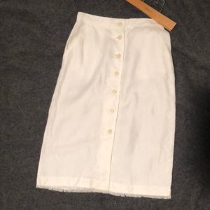 Wilfred linen skirt